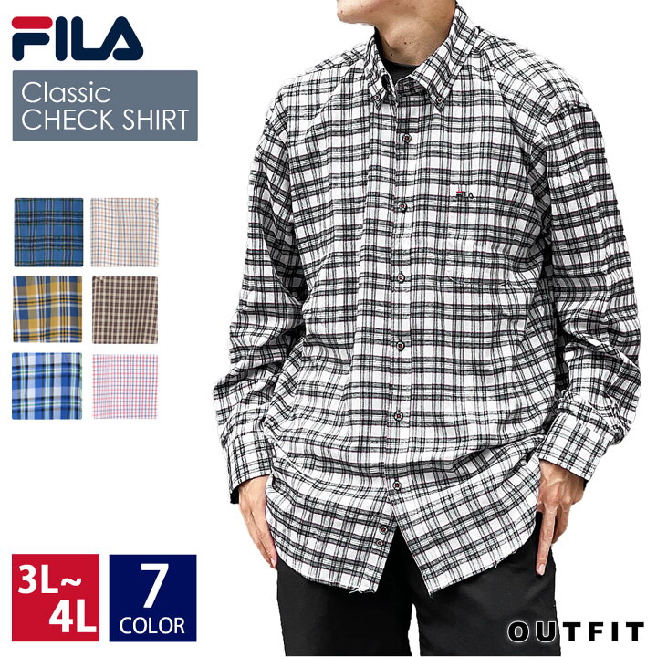 楽天市場 ポイント5倍 フィラ シャツ メンズ チェックシャツ 長袖シャツ ネルシャツ Fila 秋 冬 ワイシャツ Yシャツ カジュアル トップス メンズファッション チェック柄 黒 白 大きいサイズ キングサイズ ストライプ ブランド 人気 おしゃれ ギフト プレゼント 楽天市場 ポイント5倍 フィラ シャツ メンズ チェックシャツ 長袖シャツ ネルシャツ Fila 秋 冬 ワイシャツ Yシャツ カジュアル トップス メンズファッション チェック柄 黒 白 大きいサイズ キングサイズ ストライプ ブランド 人気 おしゃれ ギフト プレゼント
