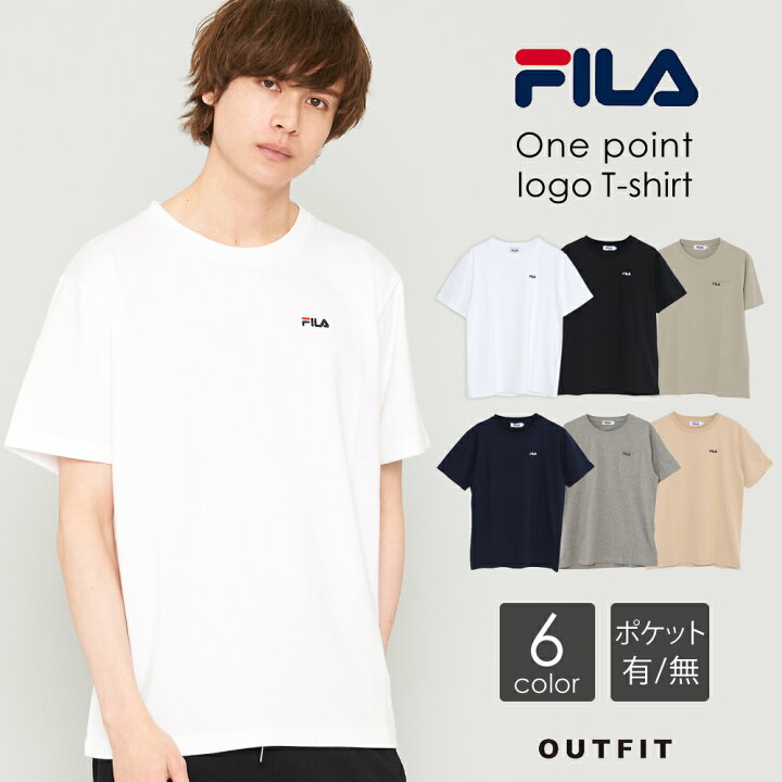 楽天市場 Fila フィラ Tシャツ メンズ 半袖 無地 おしゃれ オシャレ スポーツ ブランド 綿 コットン カジュアル クルーネック ポケット ワンポイント ロゴ シンプル 無地 黒 白 紺 夏 メンズファッション カットソー トップス 彼氏 男性 プレゼント ギフト 安い