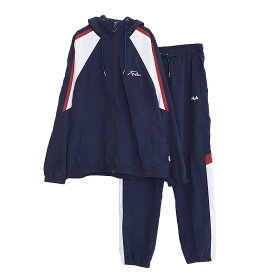 FILA フィラ ウインドブレーカー 上下 セット メンズ 大きいサイズ 3L 裏メッシュ スポーツウェア トレーニングウェア 上下組 ランニングウェア テニスウェア 運動着 セットアップ ブランド おしゃれ 部活 ランニング 黒 紺 緑 ベージュ 2023fw 注目 karlas別注