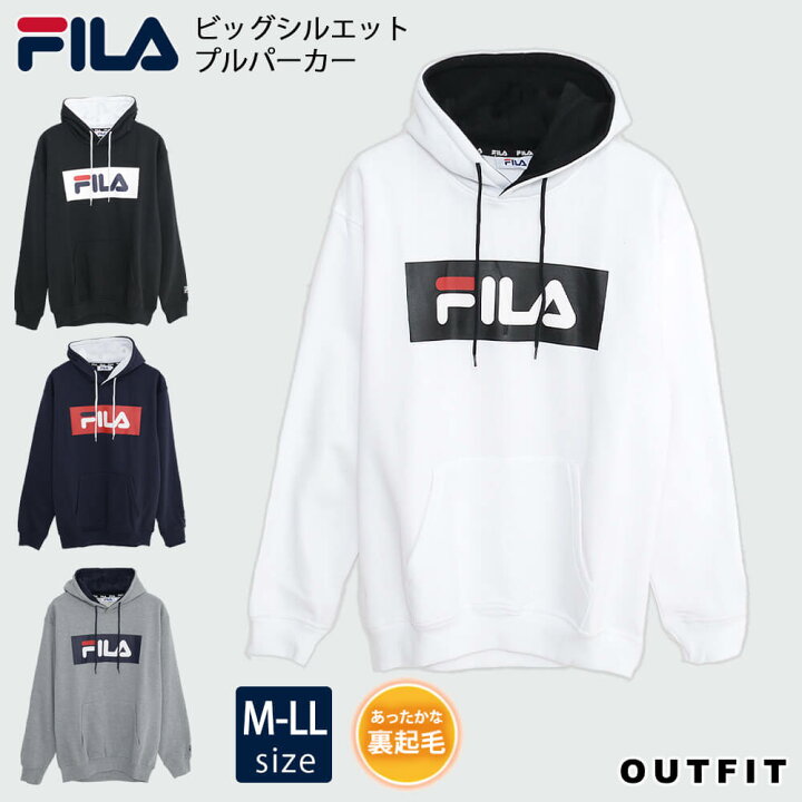 楽天市場 Fila フィラ パーカー メンズ ブランド トレーナー おしゃれ プルオーバー 長袖 プルパーカー 人気 秋 冬 服 メンズファッション 黒 白 帽子 フード ロゴテープ 刺繍ロゴ かっこいい プレゼント 注目 Outfit ギフト 中学生 高校生 スポーツファッション専門