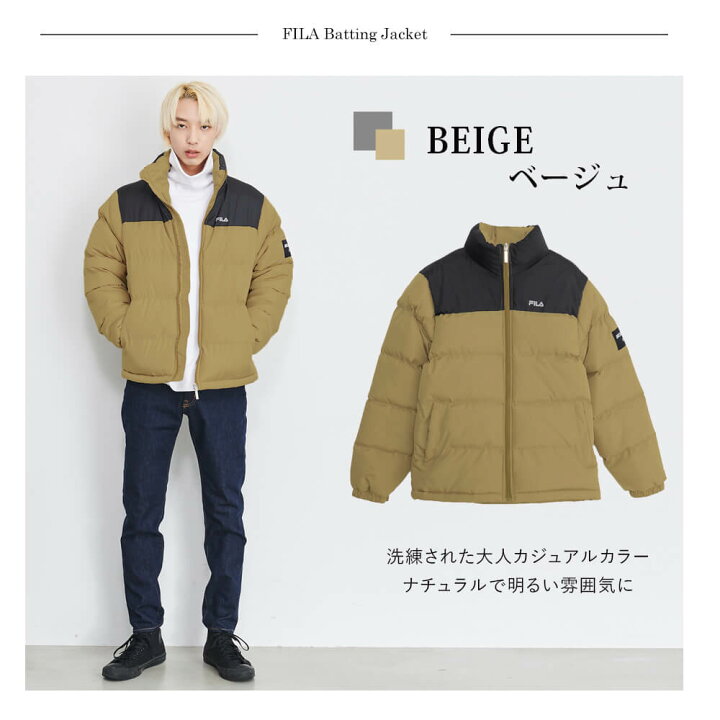 楽天市場】中綿ジャケット レディース メンズ FILA フィラ アウター 