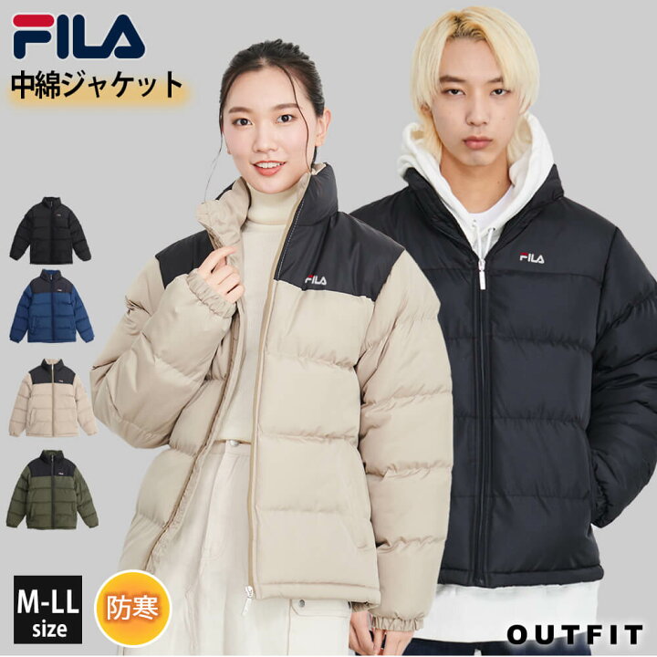 楽天市場 Fila フィラ ジャケット 中綿ジャケット メンズ アウター 暖かい ブルゾン ブランド おしゃれ ジャンパー レディース 秋 冬 防寒 対策 長袖 黒 紺 カジュアル ストリート ユニセックス 男女兼用 敬老の日 ギフト プレゼント 中学生 高校生 Outfit スポーツ