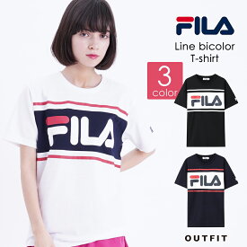 FILA フィラ Tシャツ レディース 半袖 おしゃれ 可愛い 人気 スポーツ ブランド カットソー 女性 トップス シンプル ロゴ 黒 白 紺 青 大人 学生 カジュアル 春 夏 レディースファッション 安い 刺繍 ロゴ 注目 プレゼント karlas