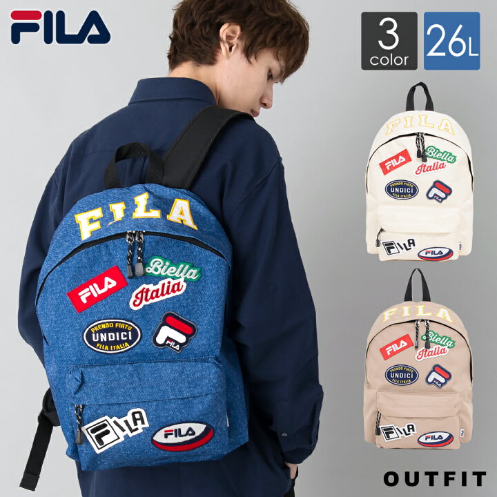 楽天市場 Fila フィラ リュック レディース リュックサック メンズ ブランド おしゃれ 大人 高校生 かわいい 18l バックパック デイパック 黒 白 カジュアル バッグ プレゼント Outfit ギフト バレンタイン スポーツファッション専門 Outfit