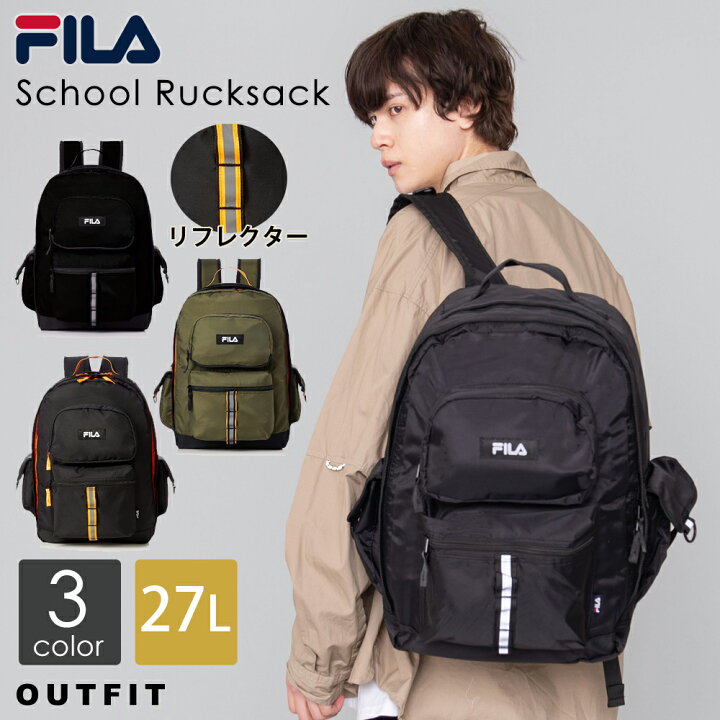 楽天市場 Fila フィラ バックパック リュックサック メンズ レディース 通学バッグ 通勤 大容量 高校生 中学生 小学生 スポーツブランド 女の子 かっこいい かわいい おしゃれ デイバック キッズ キャンバス 旅行 カジュアル Outfit 実用的 ギフト プレゼント スポーツ