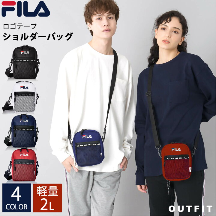 楽天市場 Fila フィラ ショルダーバッグ スポーツブランド 斜め掛け メッシュ 軽量 軽い 小さめ メンズ レディース メッセンジャーバッグ 中学生 高校生 ミニショルダー バッグ おしゃれ ポシェット ロゴ 黒 白 赤 紺 ポーチ サコッシュ プレゼント Karlas Karlas