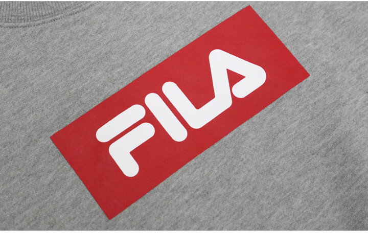 楽天市場 ポイント5倍 Fila フィラ トレーナー レディース ブランド 無地 ボックスロゴ スウェット おしゃれ スエット 長袖 スポーツ 黒 白 紺 トップス カジュアル 春 秋 冬 服 裏毛 部屋着 ルームウェア かわいい 人気 ロゴ 注目 プレゼント Outfit ギフト
