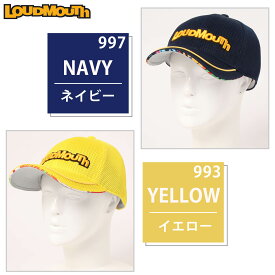 【40%OFFセール】 Loudmouth ラウドマウス ゴルフウェア キャップ メンズ レディース ゴルフ メッシュキャップ 帽子 メッシュ ロゴ 刺繍 無地 紫外線対策 日よけ フリーサイズ サイズ調整可 ユニセックス おしゃれ スポーツ ブランド カジュアル スポーツ 黒 春 夏