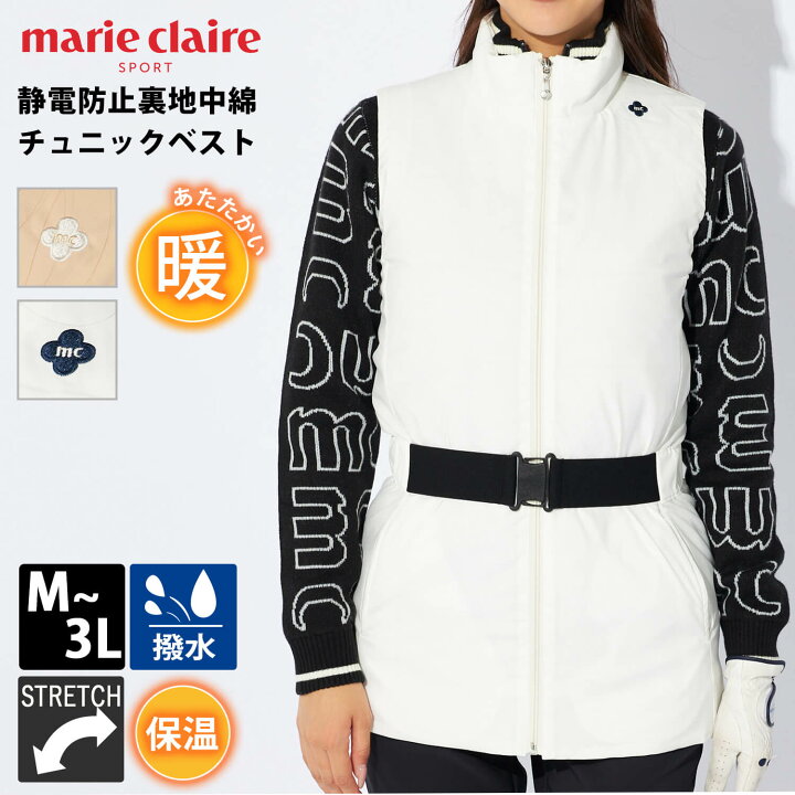 楽天市場】marie claire GOLF マリクレール ゴルフ ゴルフウェア 中綿  