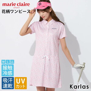 y݌ɏ!z marie claire GOLF }N[  s[X StEFA fB[X uh S t z ڐG⊴ UVJbg OJbg Ăh~ ԕ   M L LL 2024SS
