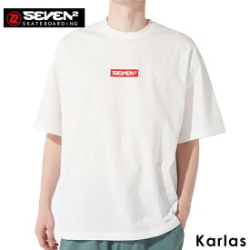 Tシャツ メンズ 半袖 SEVEN2 セブンツー ブランド ボックスロゴ バックプリント ユニセックス クルーネック シャツ 黒 白 M L XL
