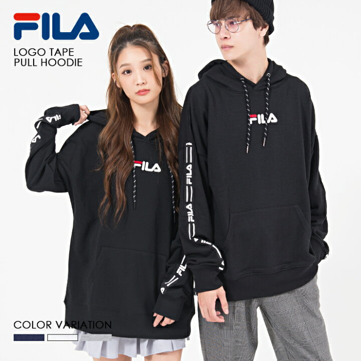 楽天市場 Fila フィラ パーカー メンズ レディース ブランド トレーナー 無地 ロゴ スウェット プルオーバー プルパーカー 長袖 おしゃれ 人気 秋 冬 服 メンズファッション 男女兼用 ユニセックス 黒 白 プレゼント トレーナー ペア ギフト M L Ll 中学生 高校生