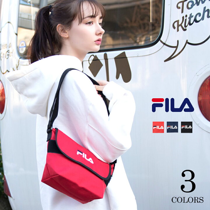 楽天市場 ポイント5倍 Fila フィラ ショルダーバッグ メンズ レディース ブランド 斜めがけ 大人 子供 小さめ ミニ 軽量 軽い ミニ ショルダー ポシェット ブランド おしゃれ 人気 スポーツ 夏 黒 ブラック 赤 ネイビー 鞄 小さい ユニセックス カジュアル プレゼント