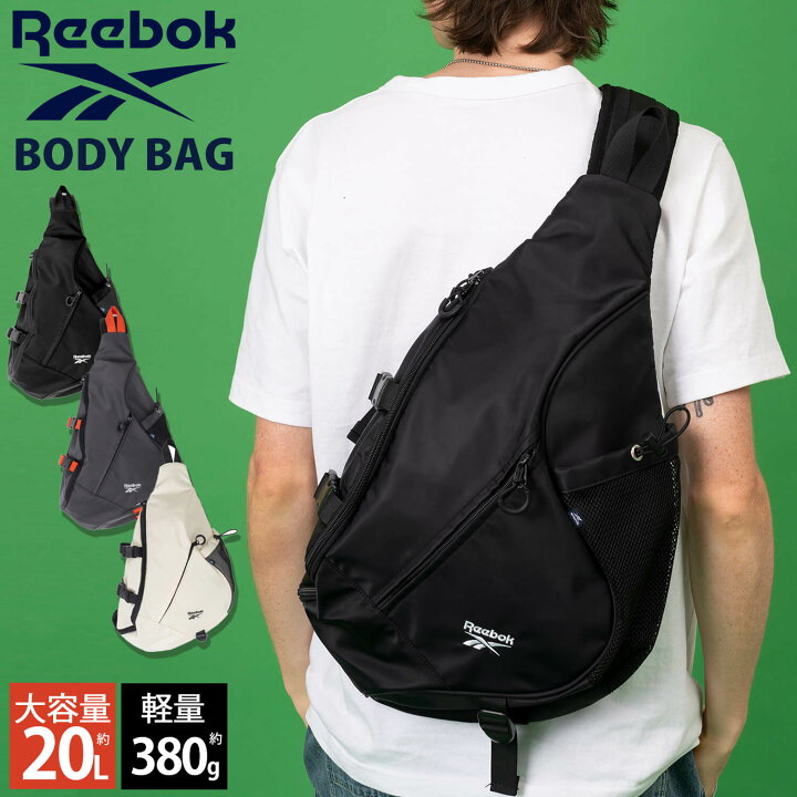 楽天市場】Reebok リーボック ボディバッグ スリングバッグ メンズ  