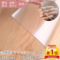 【あす楽】【楽天1位 7冠】選べる7サイズ PVC マット クリア 透明 多機能 キッチンマット チェアマット …