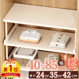 クーポンで【最安 1,980円〜/1点】【あす楽】【楽天1位】 プレート 伸縮棚 積み重ね 幅 40-85cm 高さ 25-50cm 奥行 24cm 35cm 42cm 伸縮ラック クローゼット 押入れ 通気性 収納 防水 丈夫 頑丈 整理棚 新生活 一人暮らし ワイド 空間活用 省スペース キッチンラック 隙間