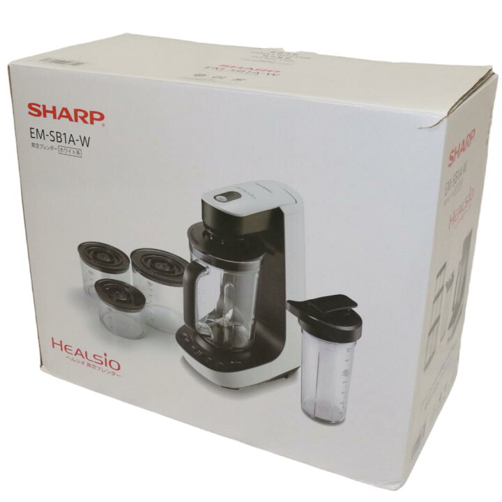 楽天市場】SHARP ヘルシオ真空ブレンダー EM-SB1A-W [中古][良い(B  