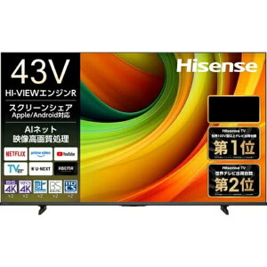 �y�A�E�g���b�g�i�z�n�C�Z���X Hisense �t���e���r 43YR6A 43V�^