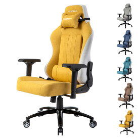 Gravina G ゲーミングチェア型オフィスチェア ファブリック生地 リクライニング テレワーク チェア リモートワークチェア パーソナルチェア 椅子 イス 回転椅子 腰痛対策 モールドウレタン アームレスト付き キャスター付き