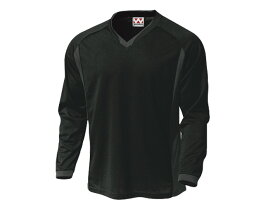 WUNDOU (ウンドウ) ベーシックロングスリーブサッカーシャツ ブラック P-1930 1710 メンズ 紳士 男性 サッカー ウェア