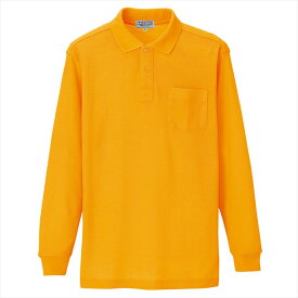 アイトス AITOZ 長袖ポロシャツ（男女兼用） ユニセックス 7614 019.イエロー