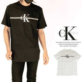 Tシャツ カルバンクライン CALVIN KLEIN 40BC818 LOGO CREWNECK T-SHIRT ユニセックス 半袖 丸首 クルーネック ブランド かっこいい ネコポス対応