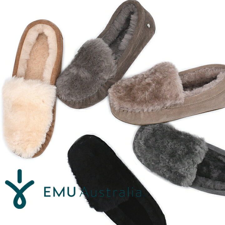 楽天市場】EMU Australia エミュ エミュー モカシン シープスキン 