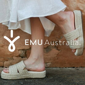 EMU Australia エミュ 厚底 エスパドリーユ サンダル Fern W12868 エミュー オーガニックコットン レディース 靴 ミュール【あす楽対応】