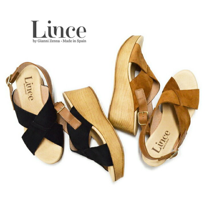楽天市場 Lince リンス リンセ バックストラップ サンダル 厚底 スペイン製 本革 レザー ウェッジソール レディース 靴 歩きやすい あす楽対応 A50 シューブレイク