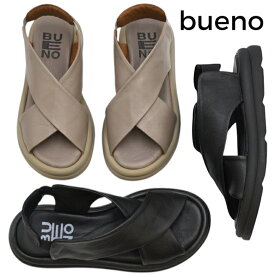【ポイント10倍】BUENO SHOES ブエノシューズ クロスベルトサンダル A2603 トルコ製 厚底サンダル 本革 レザー レディース 靴 歩きやすい