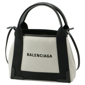 【訳あり】バレンシアガ BALENCIAGA トートバッグ ネイビー カバ XS キャンバスバッグ NAVY CABAS XS ホワイト 390346 2HH3N 9260