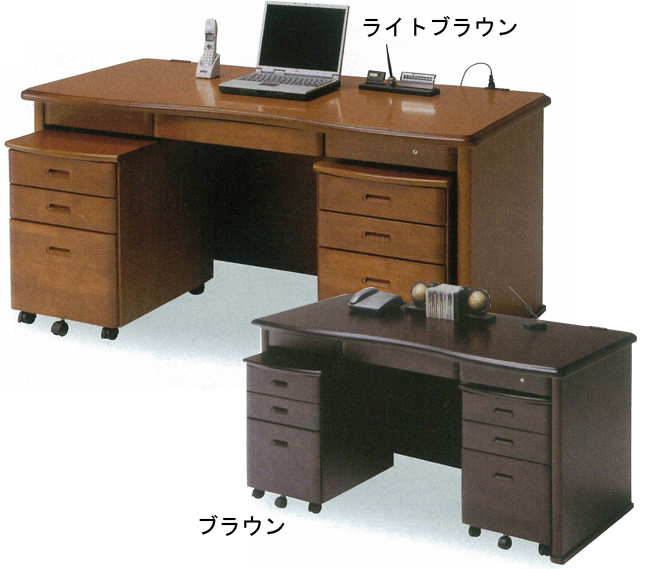 新品即決 国産 幅155cm 両袖机 天然木ケバンス材使用 高級 書斎机 