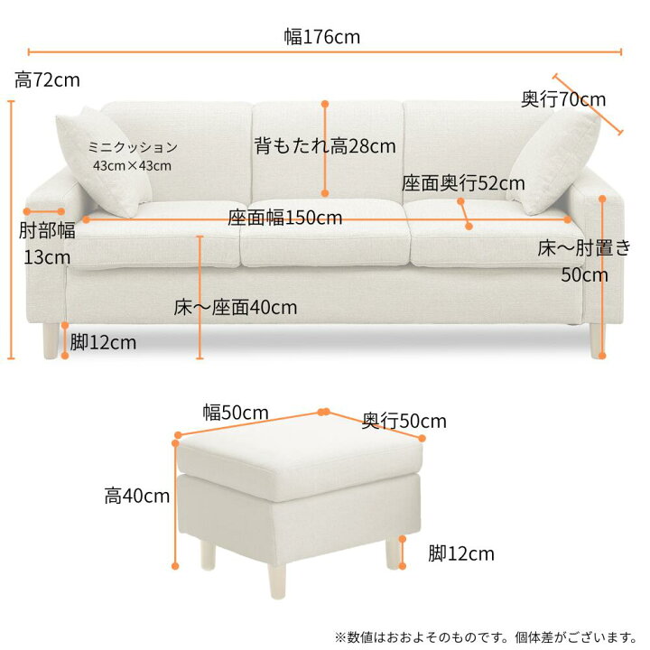 楽天市場】カウチソファ ソファセット ソファ ソファー 3人掛け 幅 