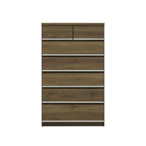 ハイチェスト 完成品 おしゃれ 幅80cm 6段 長引き出し フルオープンレール付き 木製 カラーチェスト 洋服タンス 箪笥たんす 衣類収納 小引き出し2杯付 カラフルチェスト ツートンカラー グレ