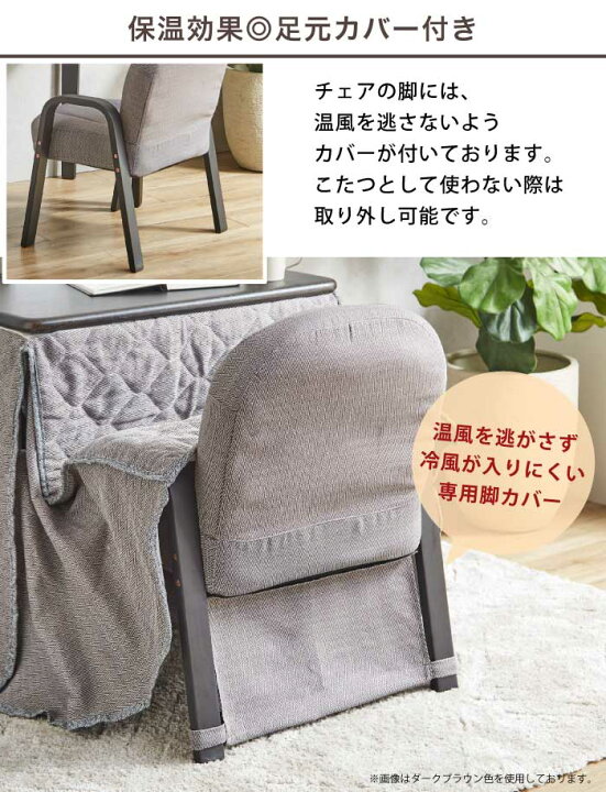 楽天市場】1人用こたつ 3点セット 幅70×50cm デスクこたつ 肘付き 