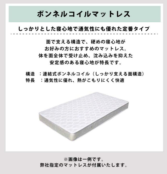 楽天市場】ダブルベッド マットレス付き 布張りベッド 合皮張りベッド 