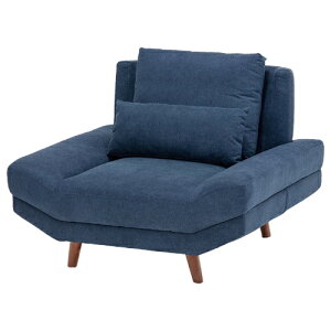 ソファ 幅108cm 1Pソファ 1人掛けソファ アームレスソファ シングルソファ ソファー 布張りソファ ファブリックソファ ダークブラウン ネイビー ブルー グレー ダークグレー アイボリー