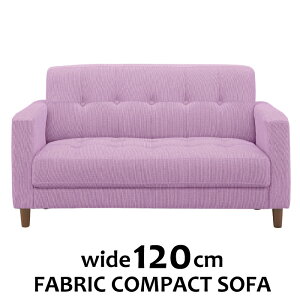 ソファー コンパクト 布張り 2人掛け 幅120cm 2人掛けソファ カジュアルソファ リビングソファ ファブリックソファ 布張りソファ カジュアルモダン 二人掛けソファ ラブソファ 2Pソファ ロー