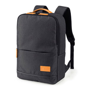 【新品/取寄品/代引不可】リュック PCケース バックパック 軽量 パソコン/タブレット収納 ペットボトル収納 キャリーサポーター付き ダークグレー BAG-BP17DGY