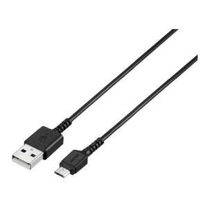 �y�V�i/���i/����s�zUSB microB�P�[�u�� �X���� 2.0m �u���b�N BSMPCMB120BK