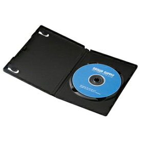 【新品/取寄品/代引不可】DVDトールケース(1枚収納・3枚セット・ブラック) DVD-TN1-03BKN