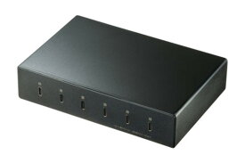 【新品/取寄品/代引不可】USB Type-C充電器(6ポート・合計18A・高耐久タイプ) ACA-IP81