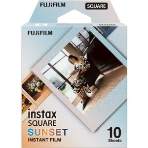 �`�F�L�X�N�G�A�p�t�B���� �C���X�^���g�J���[�t�B���� INSTAX SQUARE �T���Z�b�g �x�m�t�B���� 10������ INS SQ SUNSET WW1