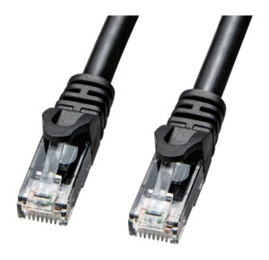 【新品/取寄品/代引不可】屋外用防水カテゴリ6A LANケーブル KB-T6AWP-50BK