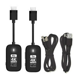 【新品/取寄品/代引不可】4K対応ワイヤレスプレゼンテーション HDMI to HDMI SPCASTPOCKET-H1-4KR1
