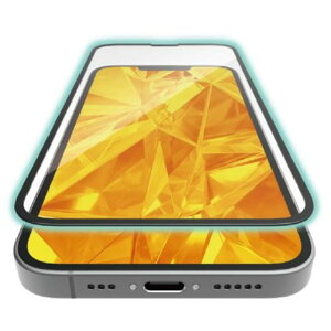 【新品/取寄品/代引不可】iPhone 16e/iPhone14/iPhone13/iPhone13 Proガラスフィルム/フレーム付き/高透明/ブラック PM-A25SFLGF