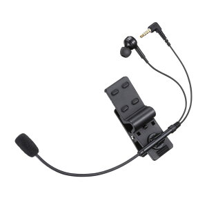 【新品/取寄品/代引不可】ワイヤレスガイドシステム用ヘッドセット MM-WGS4用 イヤホンマイク ヘルメット取り付け可能 ガイドシステム 単一指向性 MM-WGS4-HS4