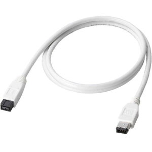 �y�V�i/���i/����s�zIEEE1394b/FireWire�P�[�u�� 9pin-6pin/1.0m IE-961WH