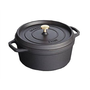 �y�V�i/�݌ɂ���zstaub �s�R�E�R�R�b�g���E���h 22cm �u���b�N 40509-305�@ �X�g�E�u