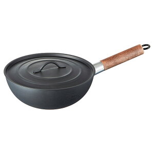 【新品/取寄品/代引不可】【特選商品6】アウトドア用中華鍋23cm ベーシック IRCN1